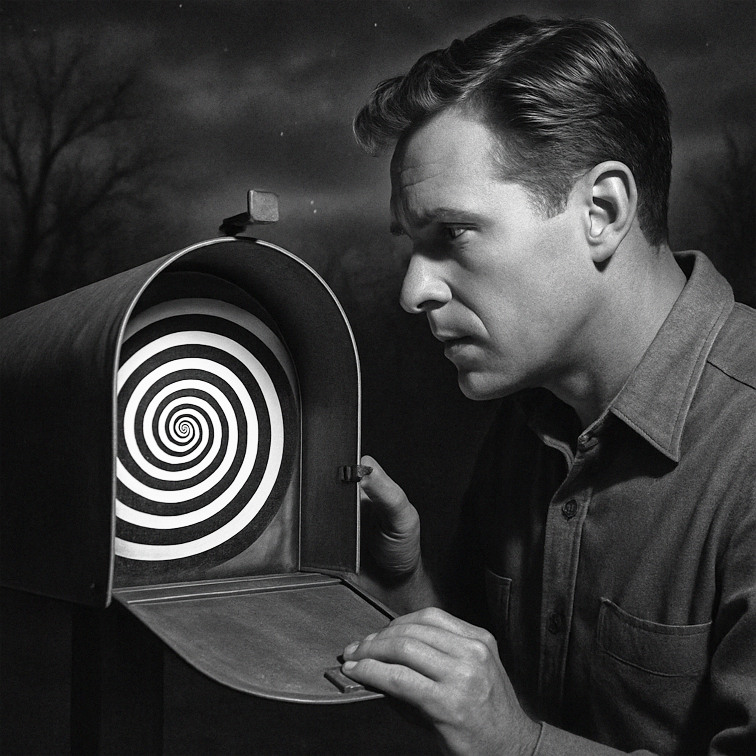 Man looking into mailbox 