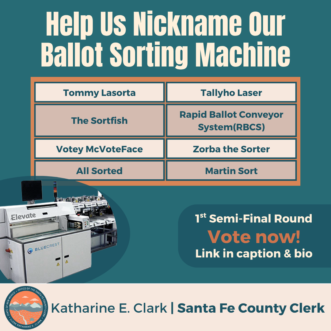 Santa Fe County ballot sorter equipment