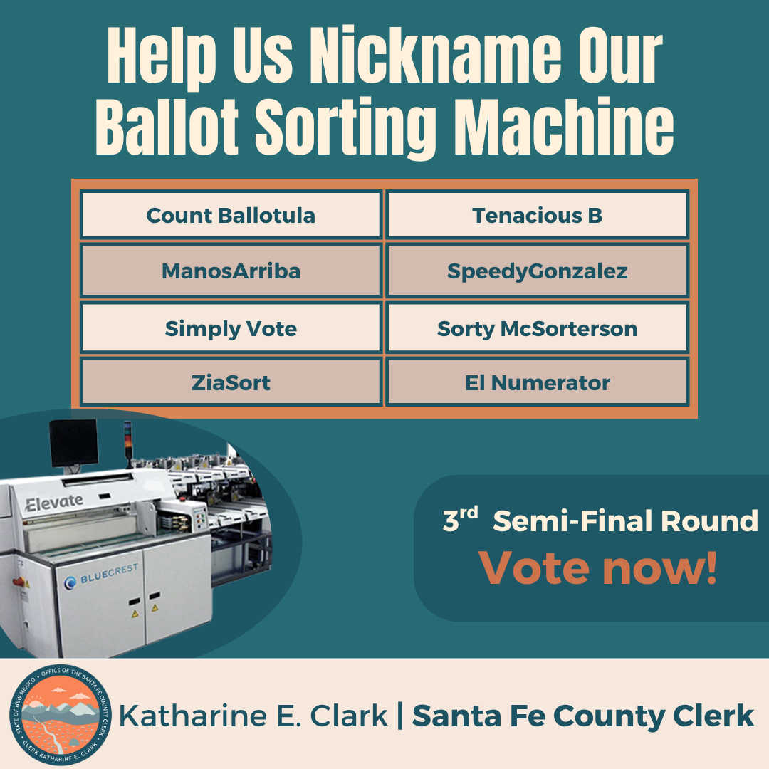 Santa Fe County ballot sorter equipment