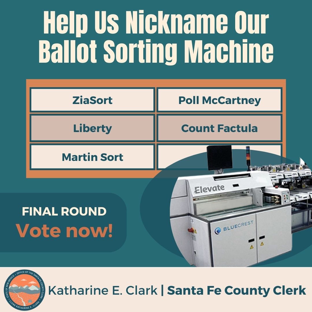 Santa Fe County ballot sorter equipment