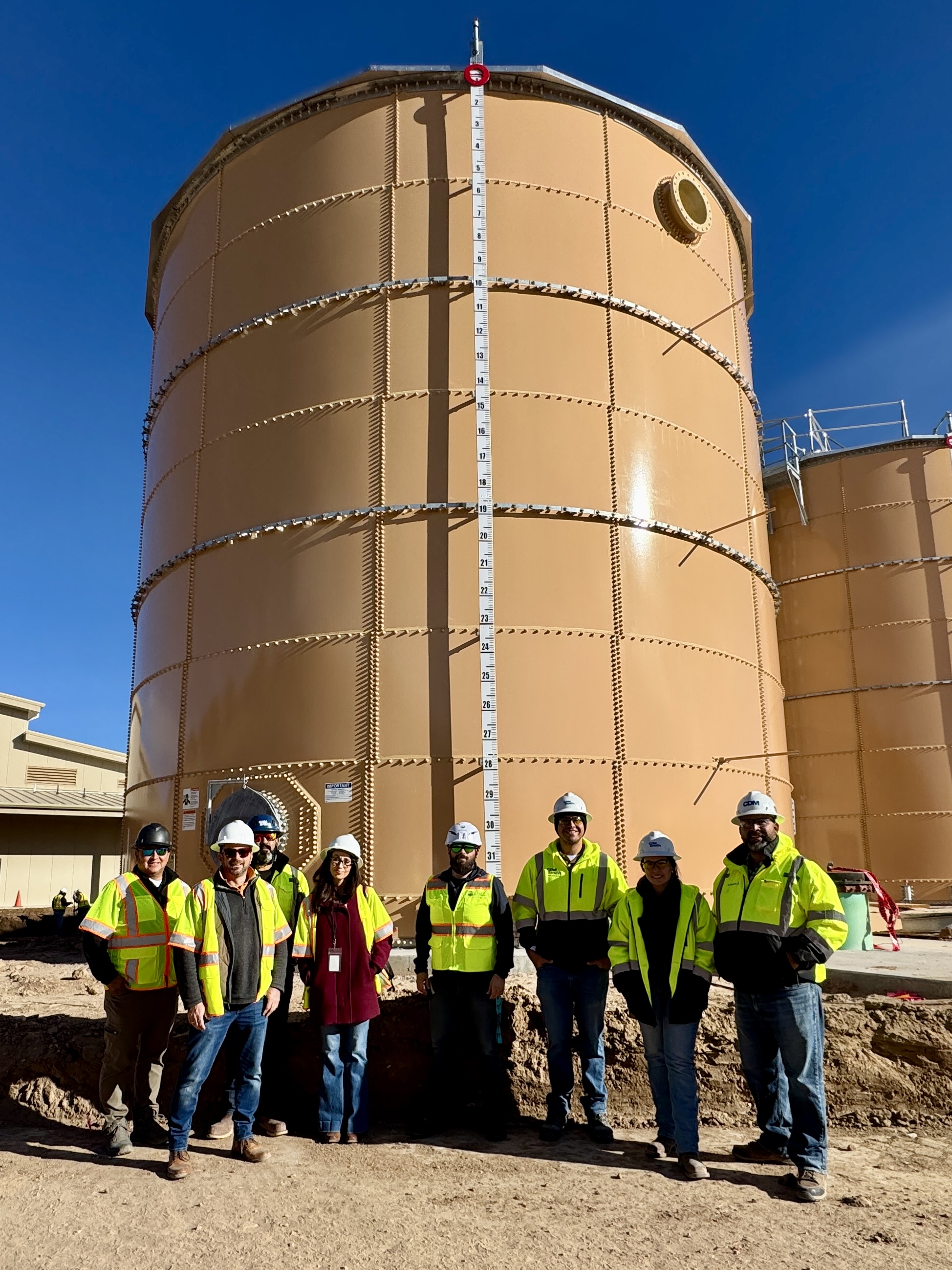 Santa Fe County staff met with Bureau of Reclamation staff and contractors working on the Pojoaque Basin Regional Water System at the future site of the water treatment facility. County staff will be in El Rancho Friday, March 20, to share important updates about the project.