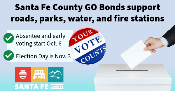 Go Bonds support critical infrastructure. Early voting begins Oct. 6 and Election Day is Nov. 3