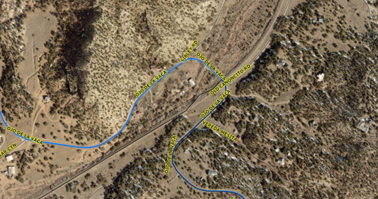 County Road 51 and Glorieta Creek Crossing project area