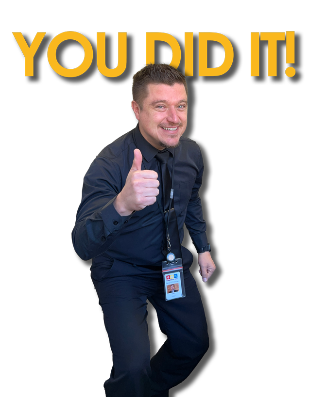 You did it! Image